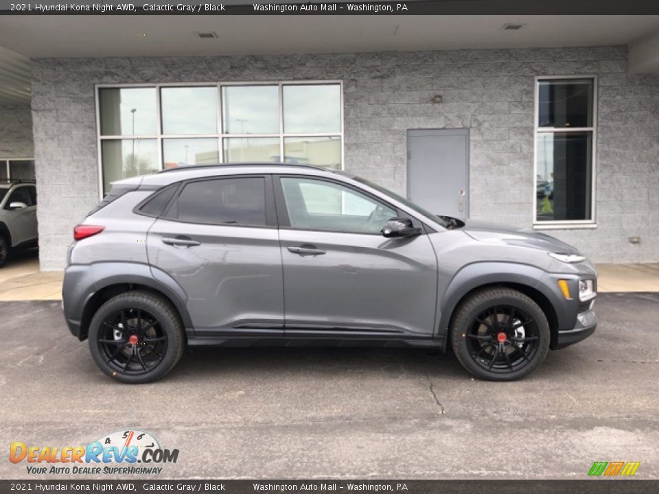 Galactic Gray 2021 Hyundai Kona Night AWD Photo #2