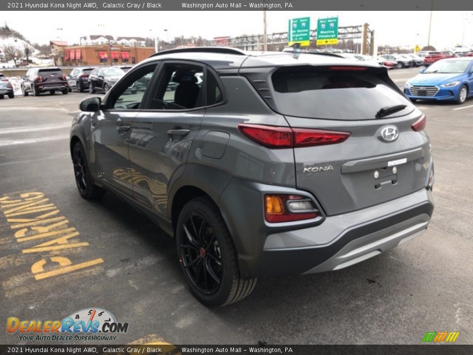 2021 Hyundai Kona Night AWD Galactic Gray / Black Photo #3