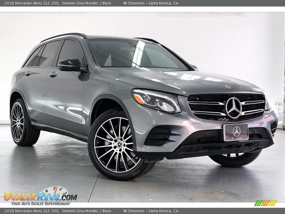 2018 Mercedes-Benz GLC 300 Selenite Grey Metallic / Black Photo #34