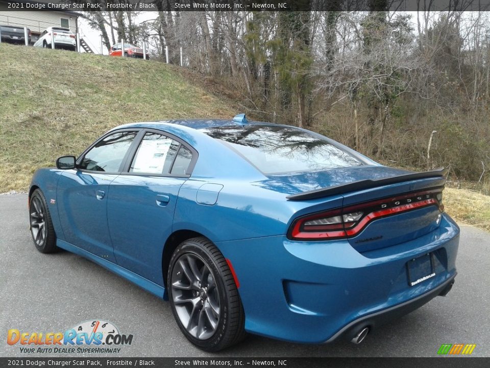 2021 Dodge Charger Scat Pack Frostbite / Black Photo #8