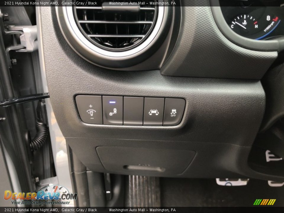 Controls of 2021 Hyundai Kona Night AWD Photo #13