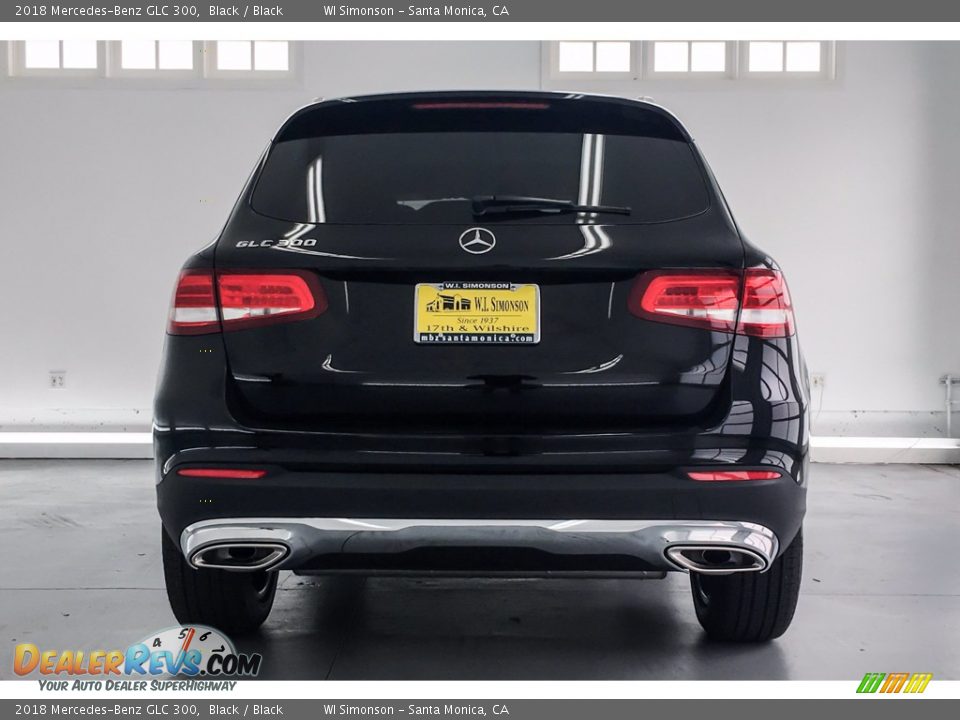 2018 Mercedes-Benz GLC 300 Black / Black Photo #4