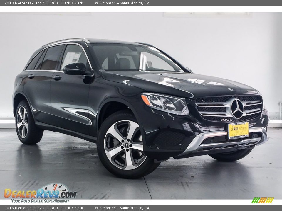 2018 Mercedes-Benz GLC 300 Black / Black Photo #12