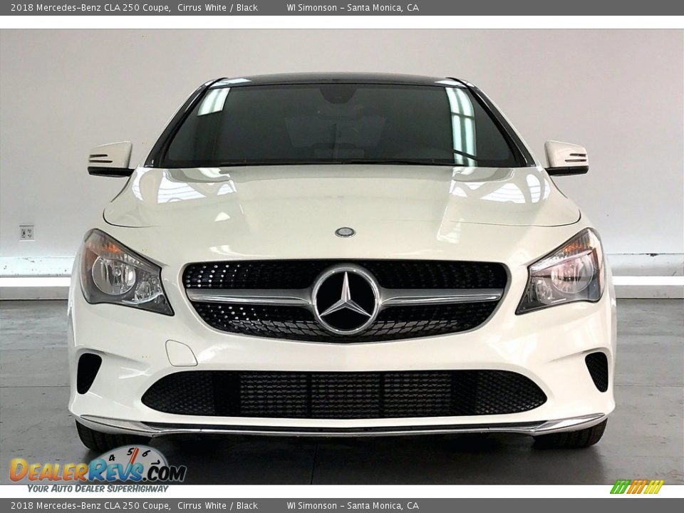 2018 Mercedes-Benz CLA 250 Coupe Cirrus White / Black Photo #2