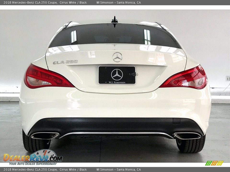 2018 Mercedes-Benz CLA 250 Coupe Cirrus White / Black Photo #3