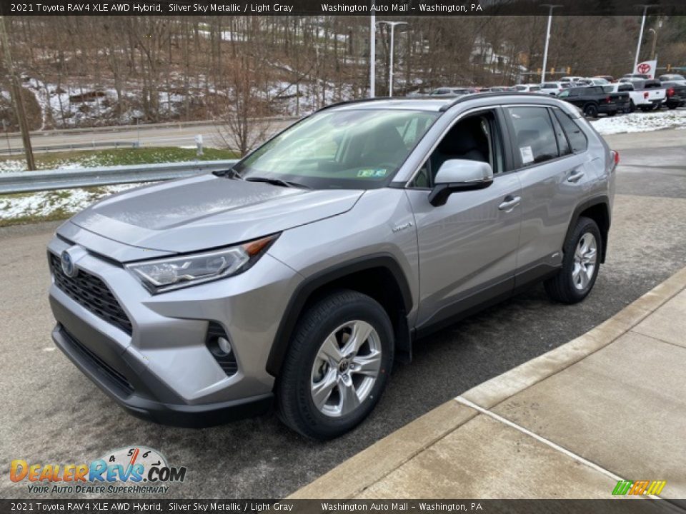 2021 Toyota RAV4 XLE AWD Hybrid Silver Sky Metallic / Light Gray Photo #13