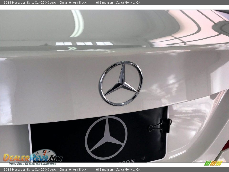 2018 Mercedes-Benz CLA 250 Coupe Cirrus White / Black Photo #7