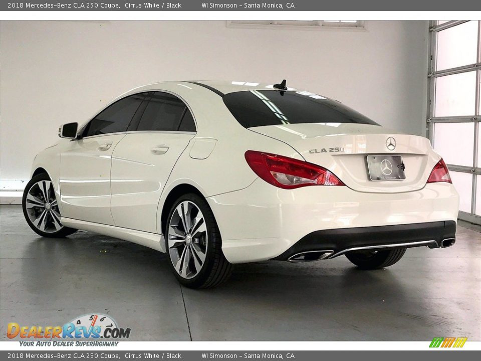 2018 Mercedes-Benz CLA 250 Coupe Cirrus White / Black Photo #10