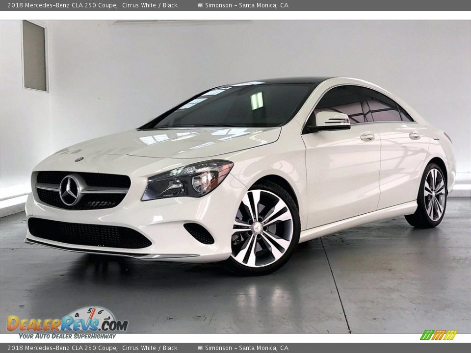 2018 Mercedes-Benz CLA 250 Coupe Cirrus White / Black Photo #12