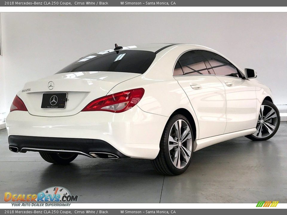 2018 Mercedes-Benz CLA 250 Coupe Cirrus White / Black Photo #13