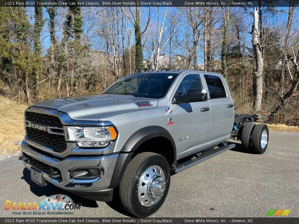 2021 Ram 4500 Tradesman Crew Cab 4x4 Chassis Billet Silver Metallic / Diesel Gray/Black Photo #2