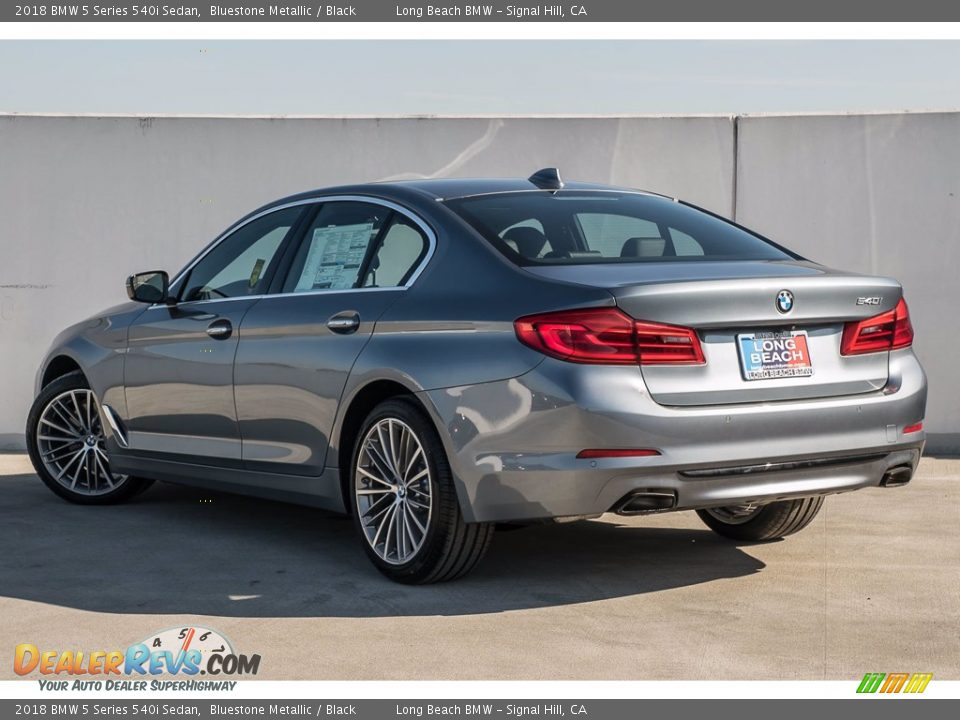 2018 BMW 5 Series 540i Sedan Bluestone Metallic / Black Photo #3