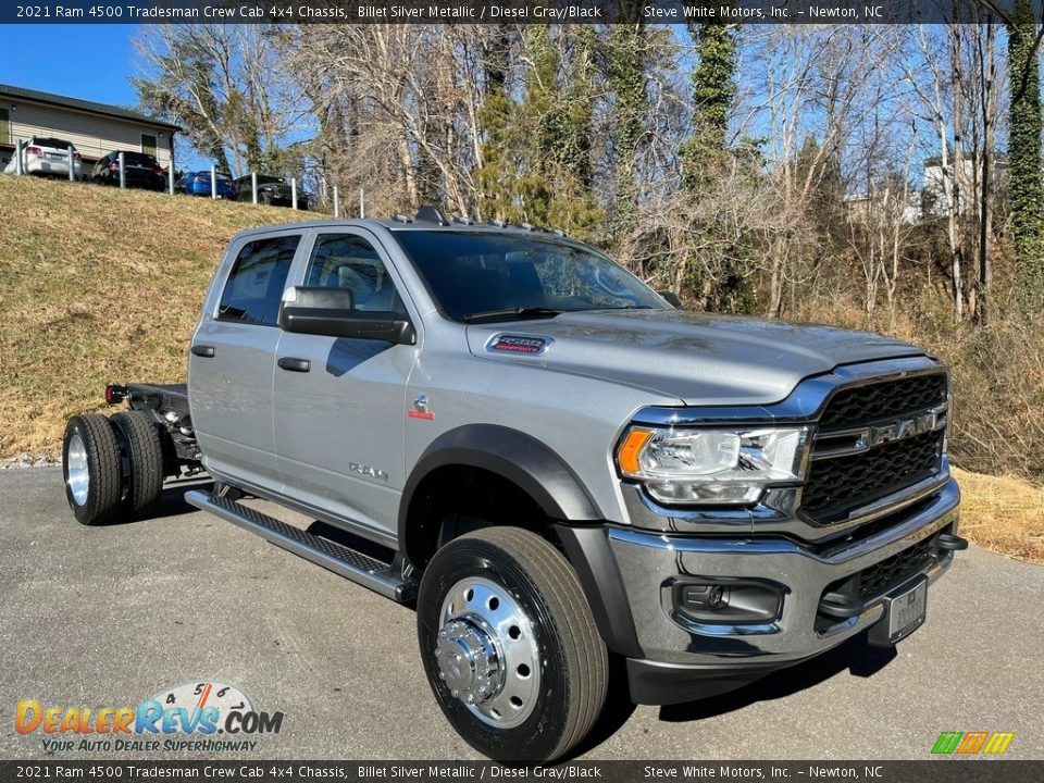 2021 Ram 4500 Tradesman Crew Cab 4x4 Chassis Billet Silver Metallic / Diesel Gray/Black Photo #4