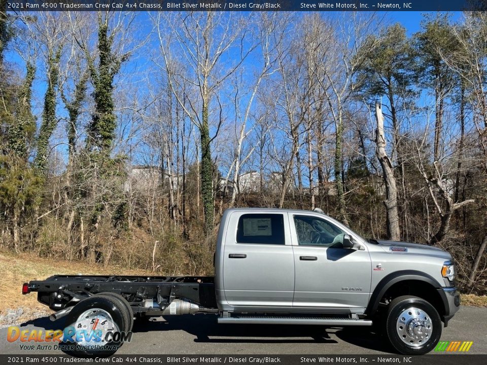 2021 Ram 4500 Tradesman Crew Cab 4x4 Chassis Billet Silver Metallic / Diesel Gray/Black Photo #5