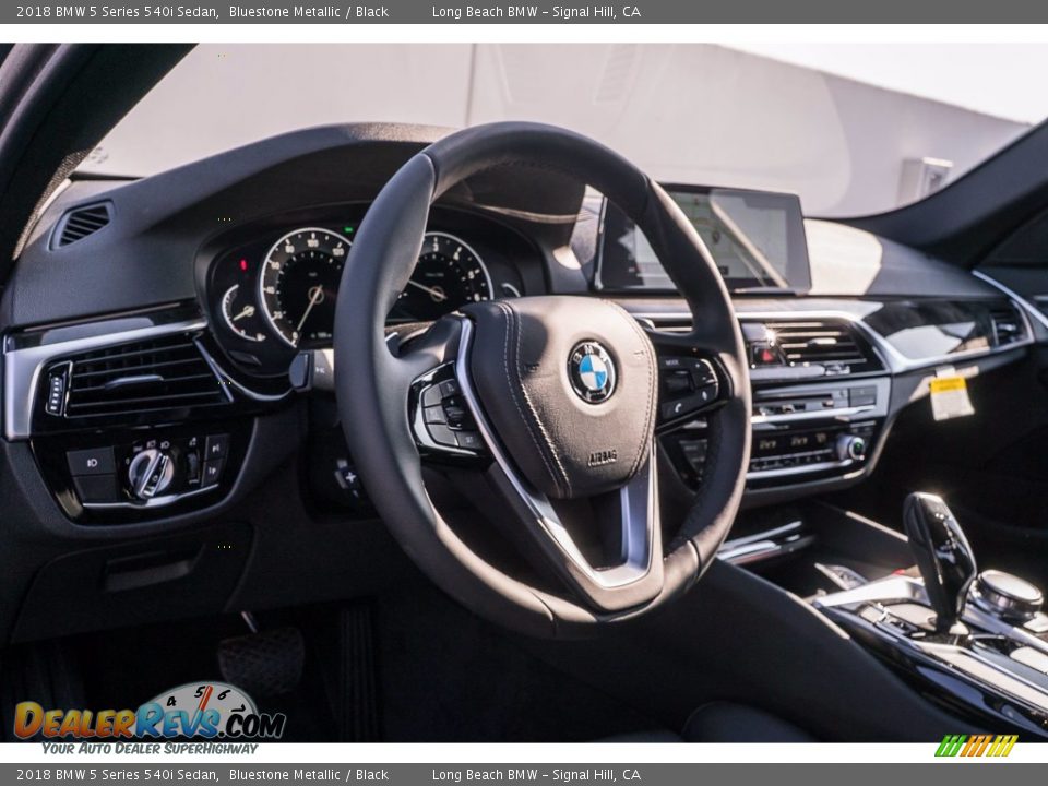 2018 BMW 5 Series 540i Sedan Bluestone Metallic / Black Photo #6