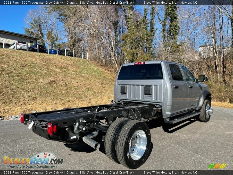 2021 Ram 4500 Tradesman Crew Cab 4x4 Chassis Billet Silver Metallic / Diesel Gray/Black Photo #6