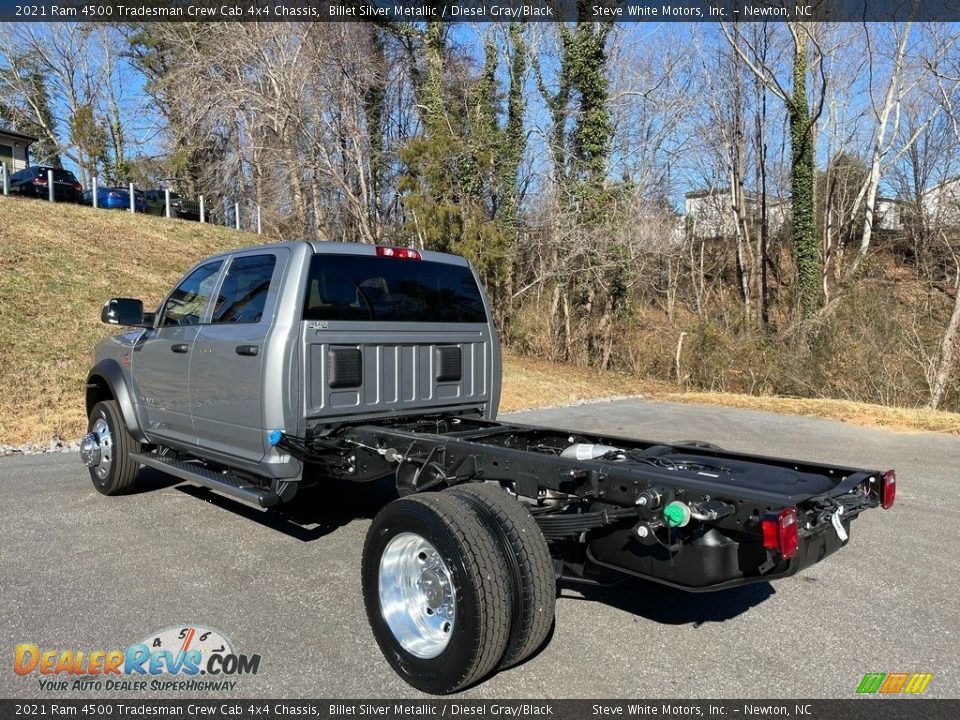 2021 Ram 4500 Tradesman Crew Cab 4x4 Chassis Billet Silver Metallic / Diesel Gray/Black Photo #8