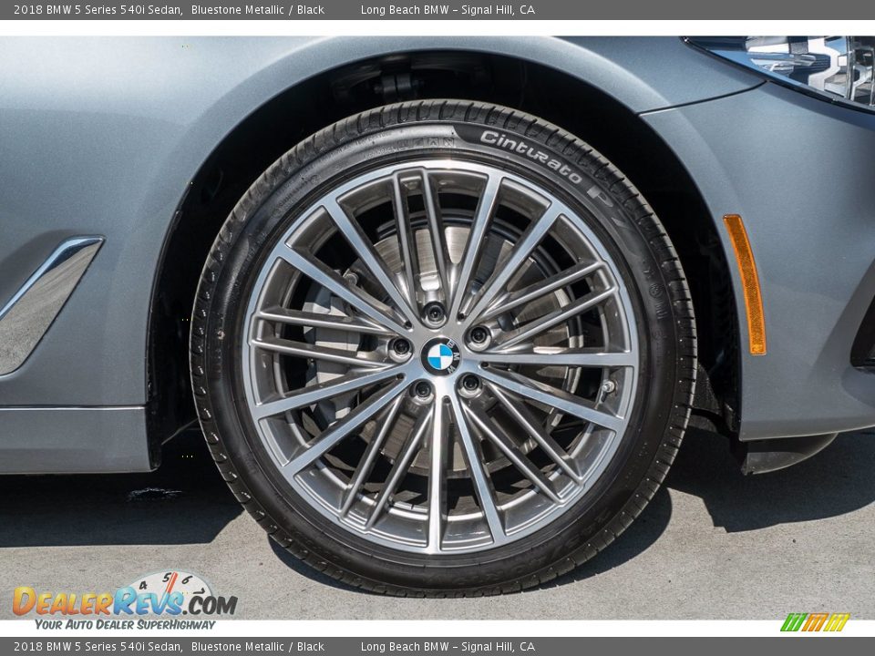 2018 BMW 5 Series 540i Sedan Bluestone Metallic / Black Photo #9