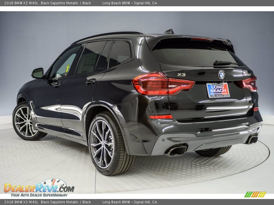 2018 BMW X3 M40i Black Sapphire Metallic / Black Photo #3