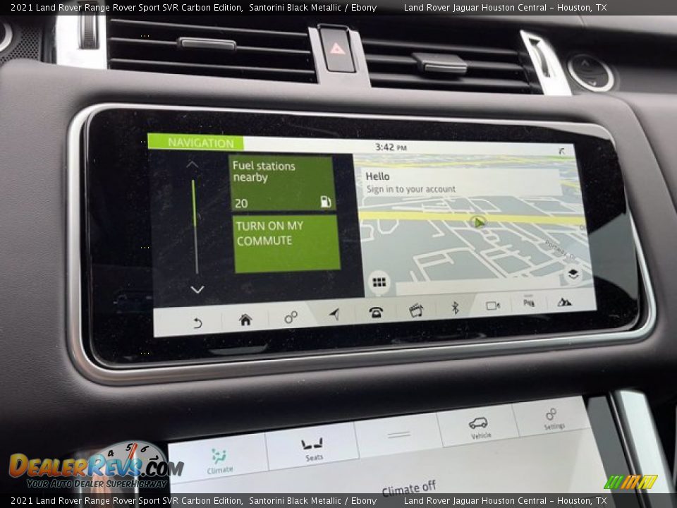 Navigation of 2021 Land Rover Range Rover Sport SVR Carbon Edition Photo #27