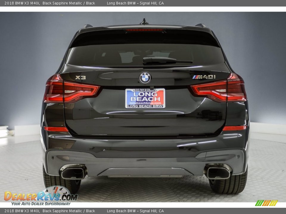 2018 BMW X3 M40i Black Sapphire Metallic / Black Photo #4