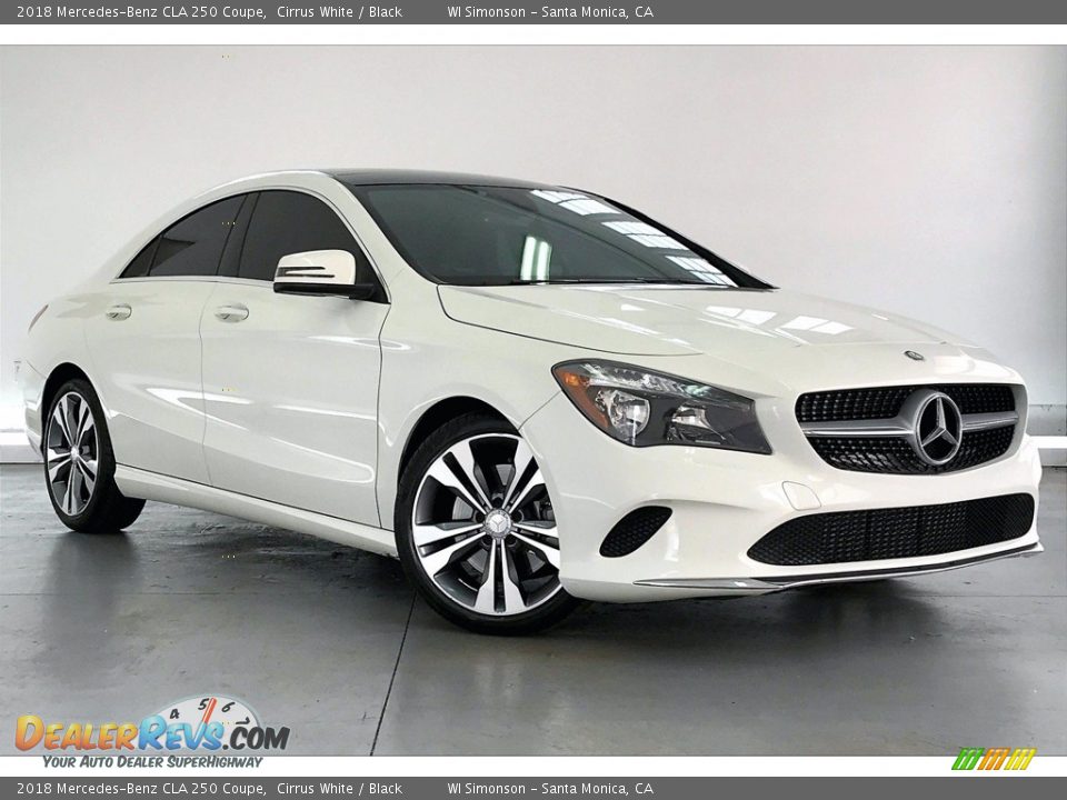 2018 Mercedes-Benz CLA 250 Coupe Cirrus White / Black Photo #34