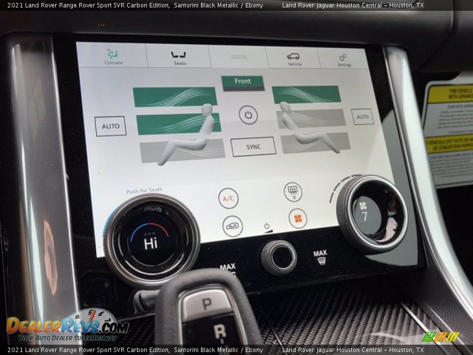 Controls of 2021 Land Rover Range Rover Sport SVR Carbon Edition Photo #31