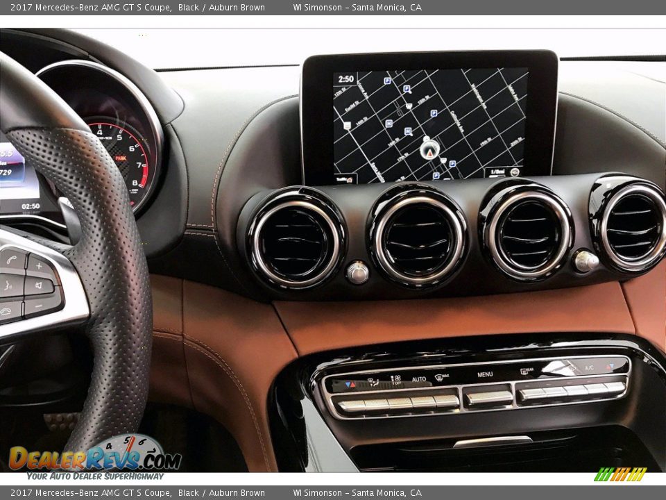 2017 Mercedes-Benz AMG GT S Coupe Black / Auburn Brown Photo #4