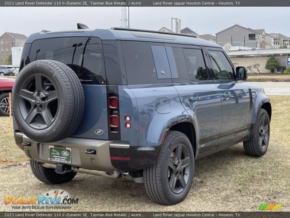 2021 Land Rover Defender 110 X-Dynamic SE Tasman Blue Metallic / Acorn Photo #3