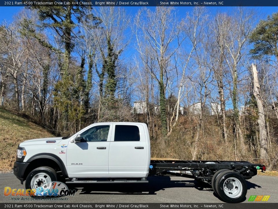 Bright White 2021 Ram 4500 Tradesman Crew Cab 4x4 Chassis Photo #1