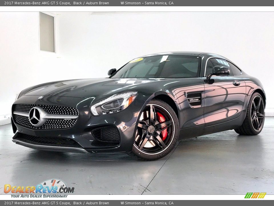 2017 Mercedes-Benz AMG GT S Coupe Black / Auburn Brown Photo #11