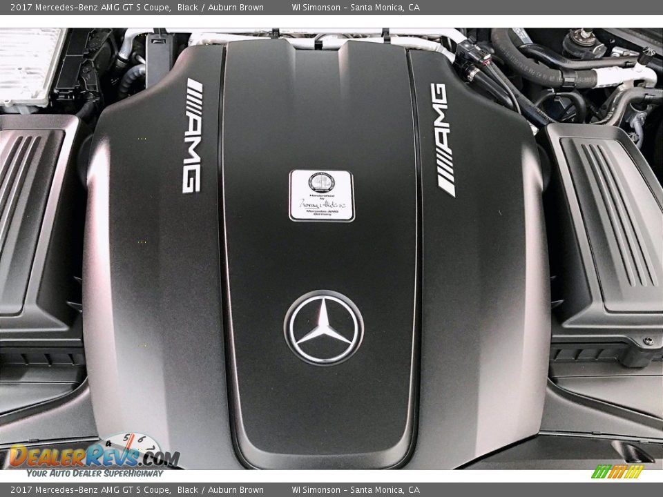 2017 Mercedes-Benz AMG GT S Coupe Black / Auburn Brown Photo #28