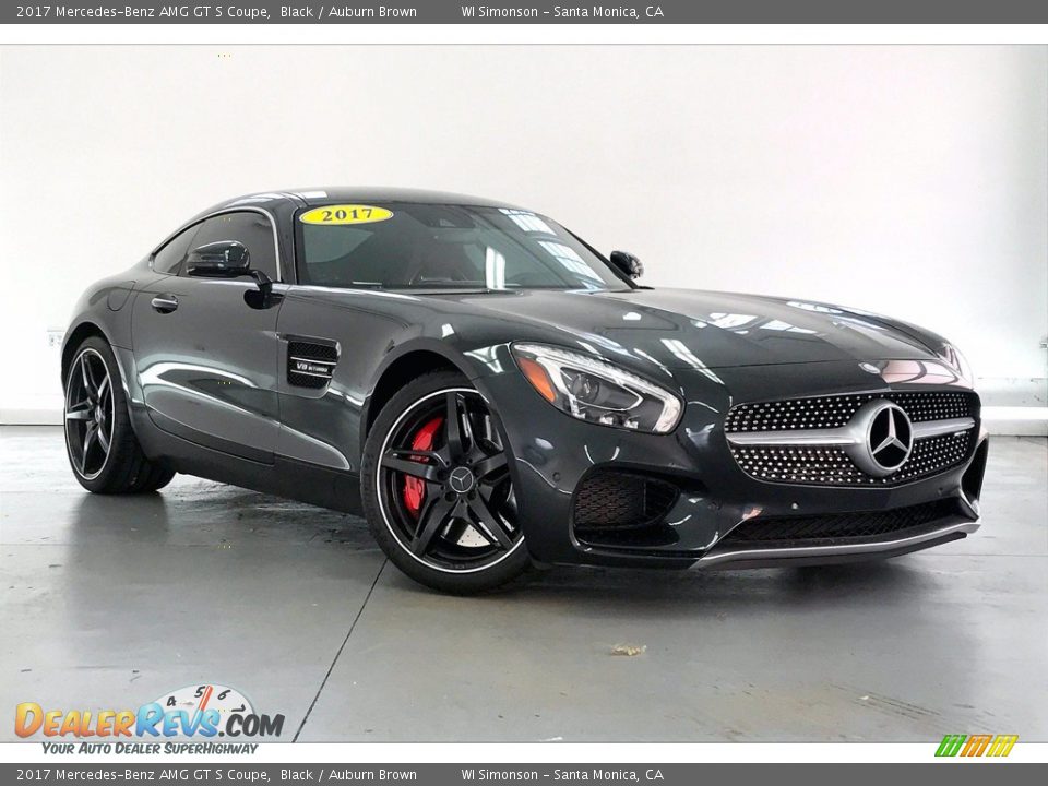 2017 Mercedes-Benz AMG GT S Coupe Black / Auburn Brown Photo #30