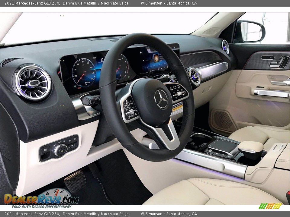 2021 Mercedes-Benz GLB 250 Denim Blue Metallic / Macchiato Beige Photo #4