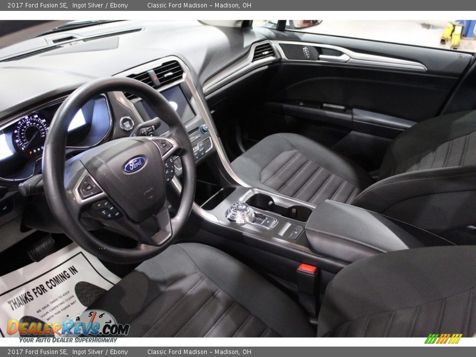 2017 Ford Fusion SE Ingot Silver / Ebony Photo #11