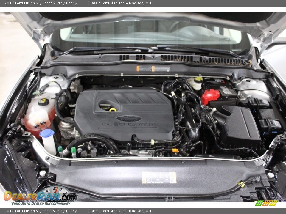 2017 Ford Fusion SE Ingot Silver / Ebony Photo #16