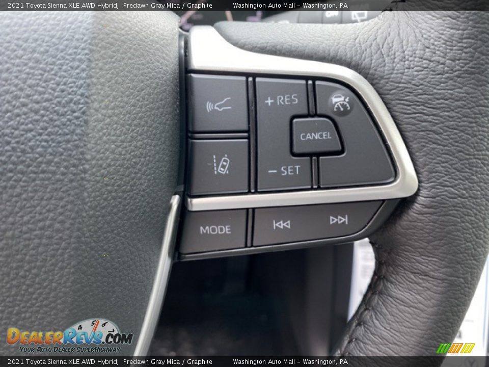 2021 Toyota Sienna XLE AWD Hybrid Predawn Gray Mica / Graphite Photo #7