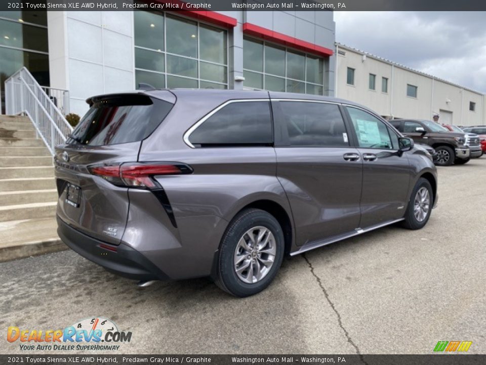 2021 Toyota Sienna XLE AWD Hybrid Predawn Gray Mica / Graphite Photo #14