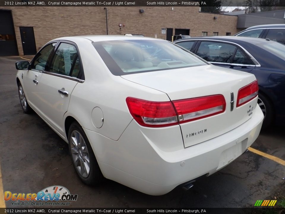 2012 Lincoln MKZ AWD Crystal Champagne Metallic Tri-Coat / Light Camel Photo #2