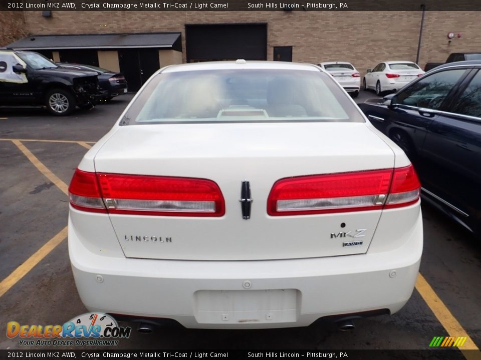 2012 Lincoln MKZ AWD Crystal Champagne Metallic Tri-Coat / Light Camel Photo #3