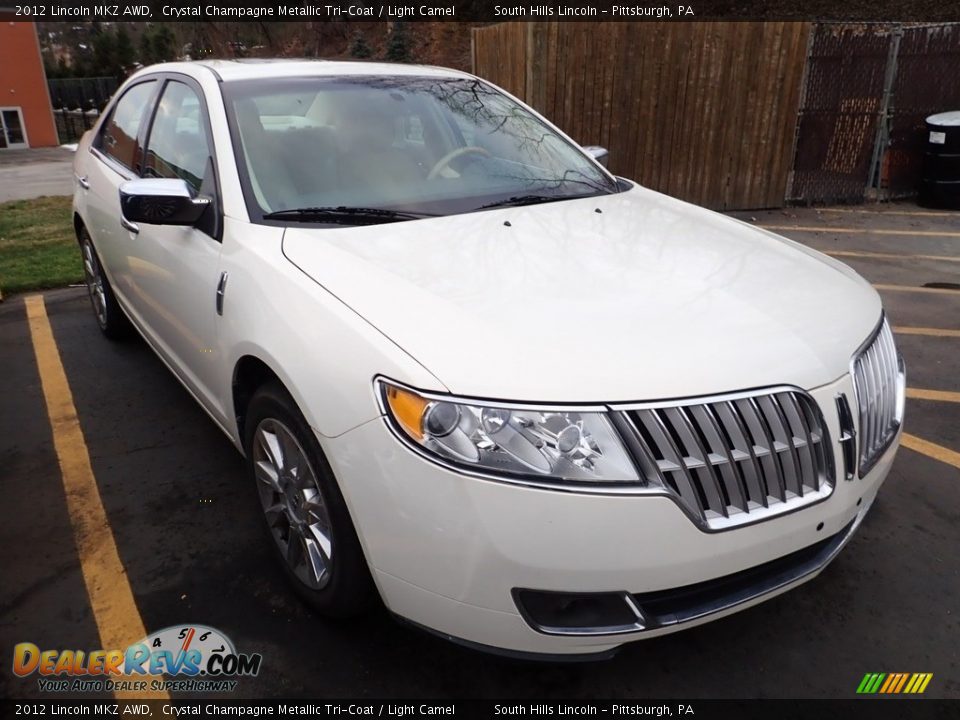 2012 Lincoln MKZ AWD Crystal Champagne Metallic Tri-Coat / Light Camel Photo #5