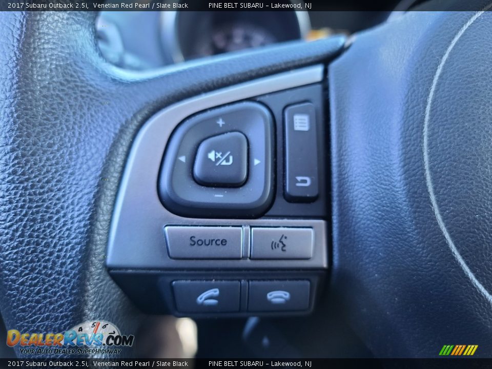 2017 Subaru Outback 2.5i Venetian Red Pearl / Slate Black Photo #10