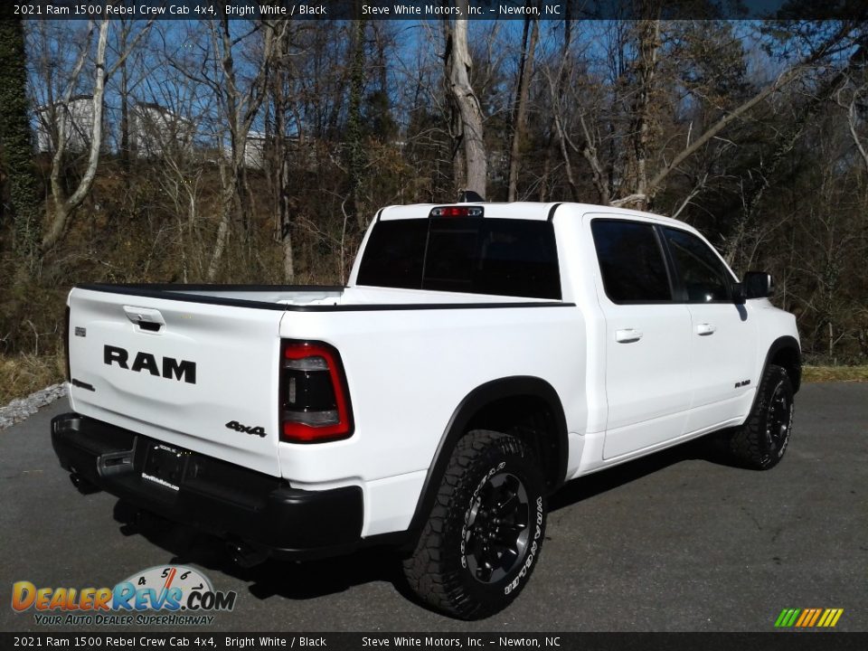 2021 Ram 1500 Rebel Crew Cab 4x4 Bright White / Black Photo #6