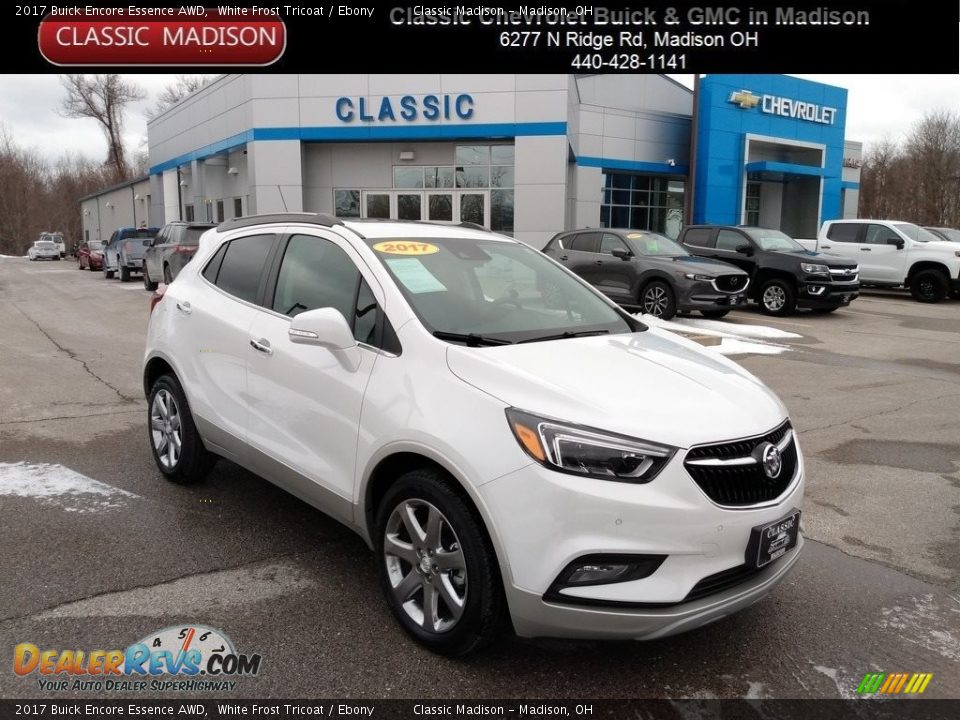 2017 Buick Encore Essence AWD White Frost Tricoat / Ebony Photo #1