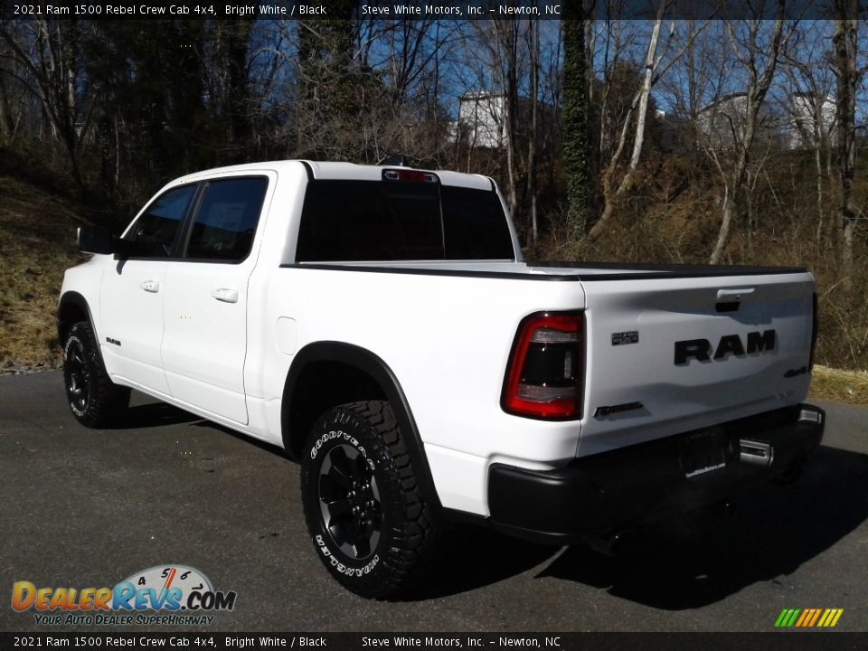 2021 Ram 1500 Rebel Crew Cab 4x4 Bright White / Black Photo #9