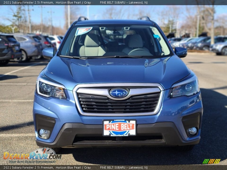 2021 Subaru Forester 2.5i Premium Horizon Blue Pearl / Gray Photo #3