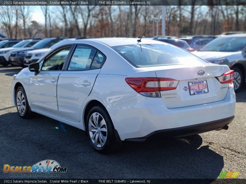 2021 Subaru Impreza Sedan Crystal White Pearl / Black Photo #6