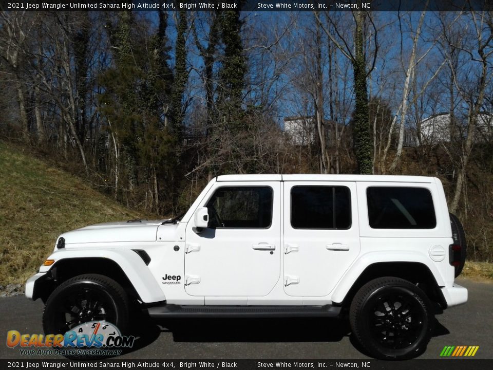 2021 Jeep Wrangler Unlimited Sahara High Altitude 4x4 Bright White / Black Photo #1