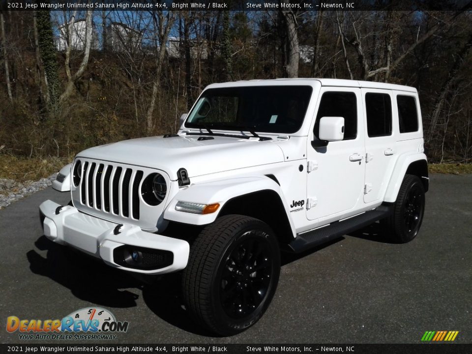 2021 Jeep Wrangler Unlimited Sahara High Altitude 4x4 Bright White / Black Photo #2