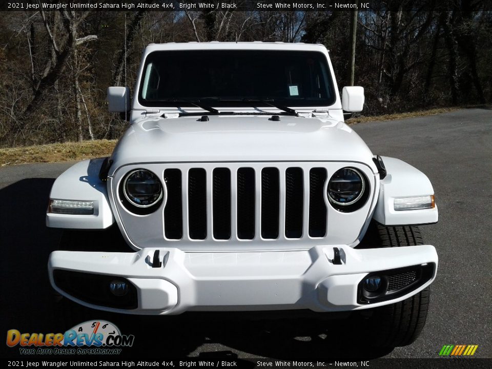 2021 Jeep Wrangler Unlimited Sahara High Altitude 4x4 Bright White / Black Photo #3